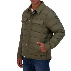 Men's ZeroXposur Quilted Flannel-Lined Puffer Jacket - Olive Green XXL NWT